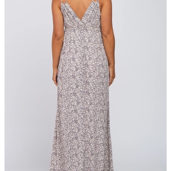 Final Touch Gray Print Maxi Dress Sz 2XL - Picture 2 of 7